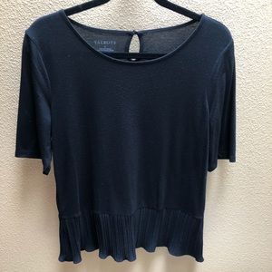 Talbots Black Short Sleeve Top